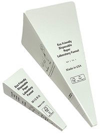 Image of two paper funnels